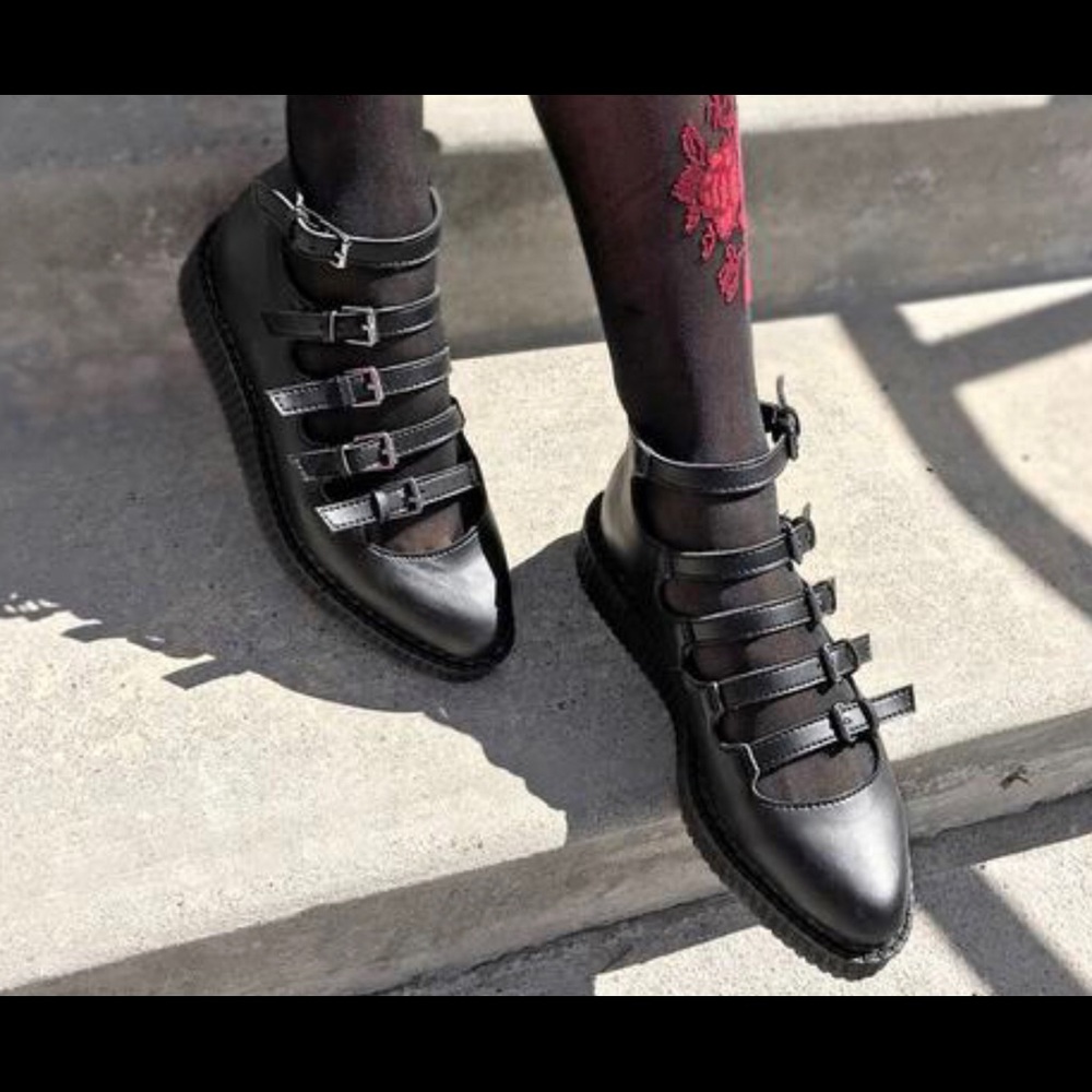 TUK Vegan Multi Strap Mary Jane